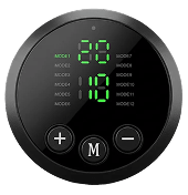 Round Carbon Core controller with illuminated display